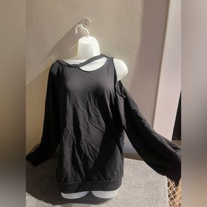 Express Large cold-shoulder Long-Sleeve